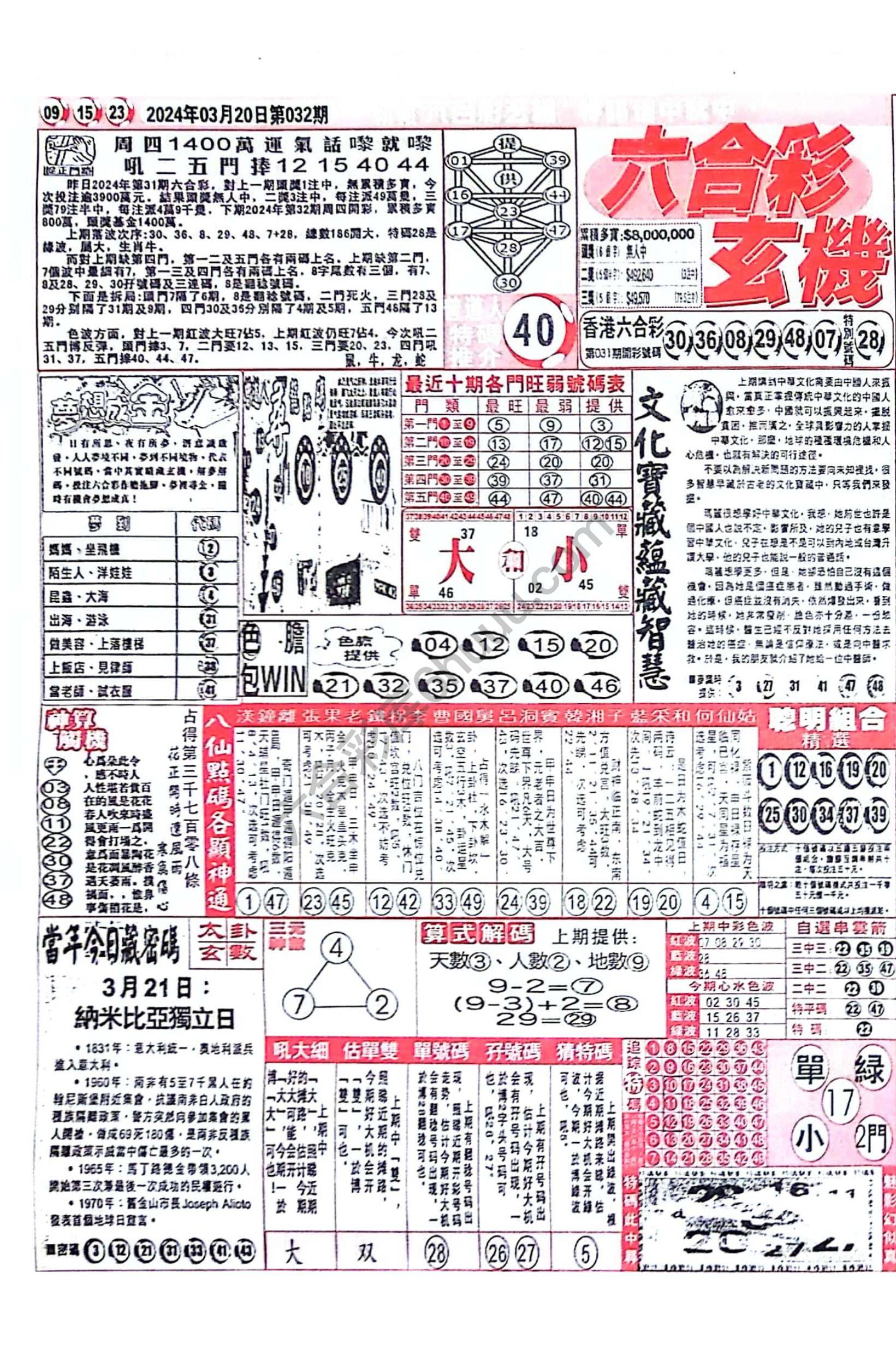 六合彩玄机