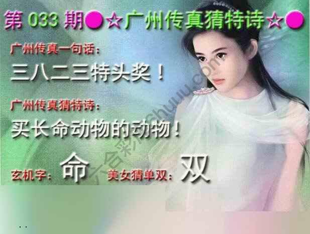 广州传真中特诗