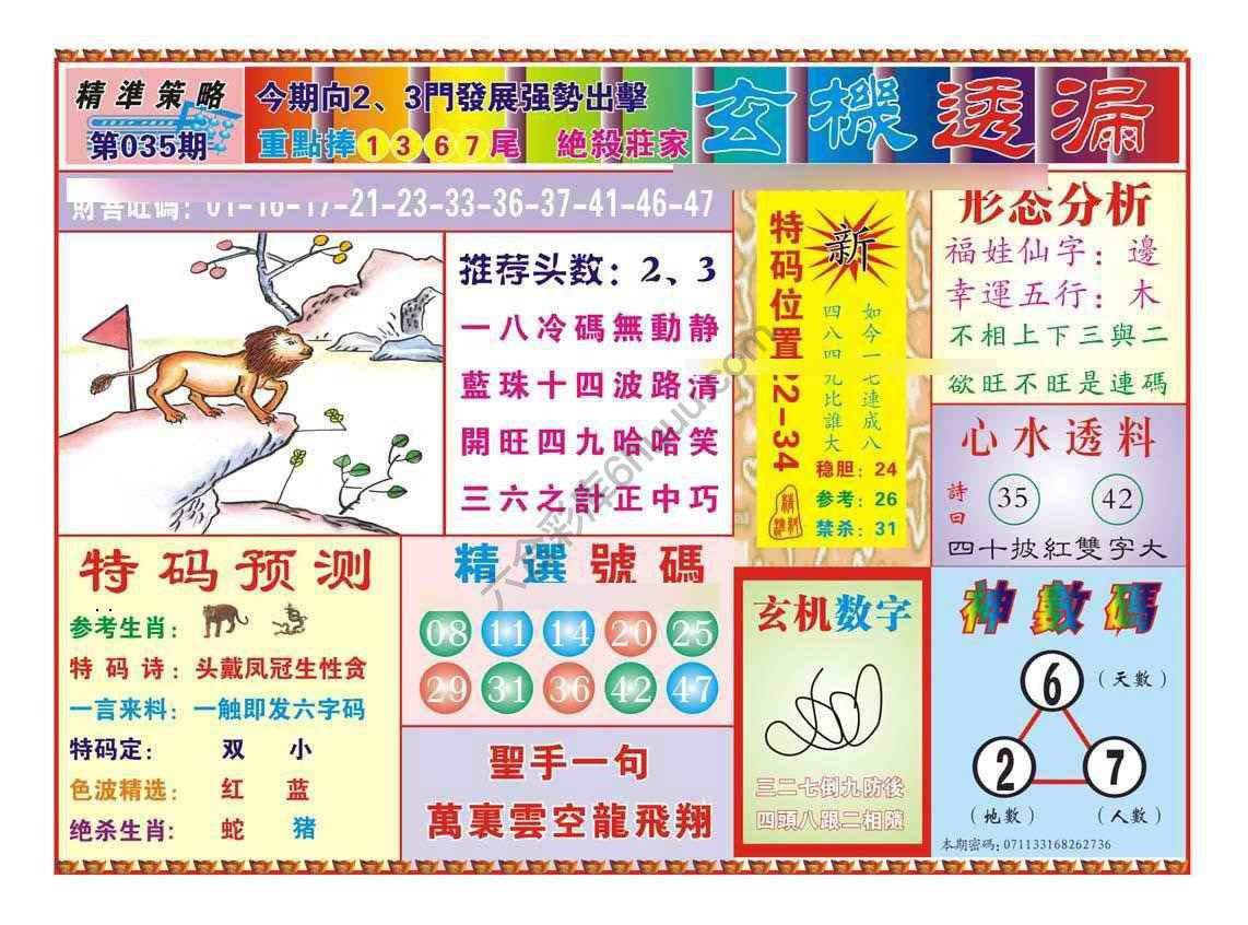 玄机透漏
