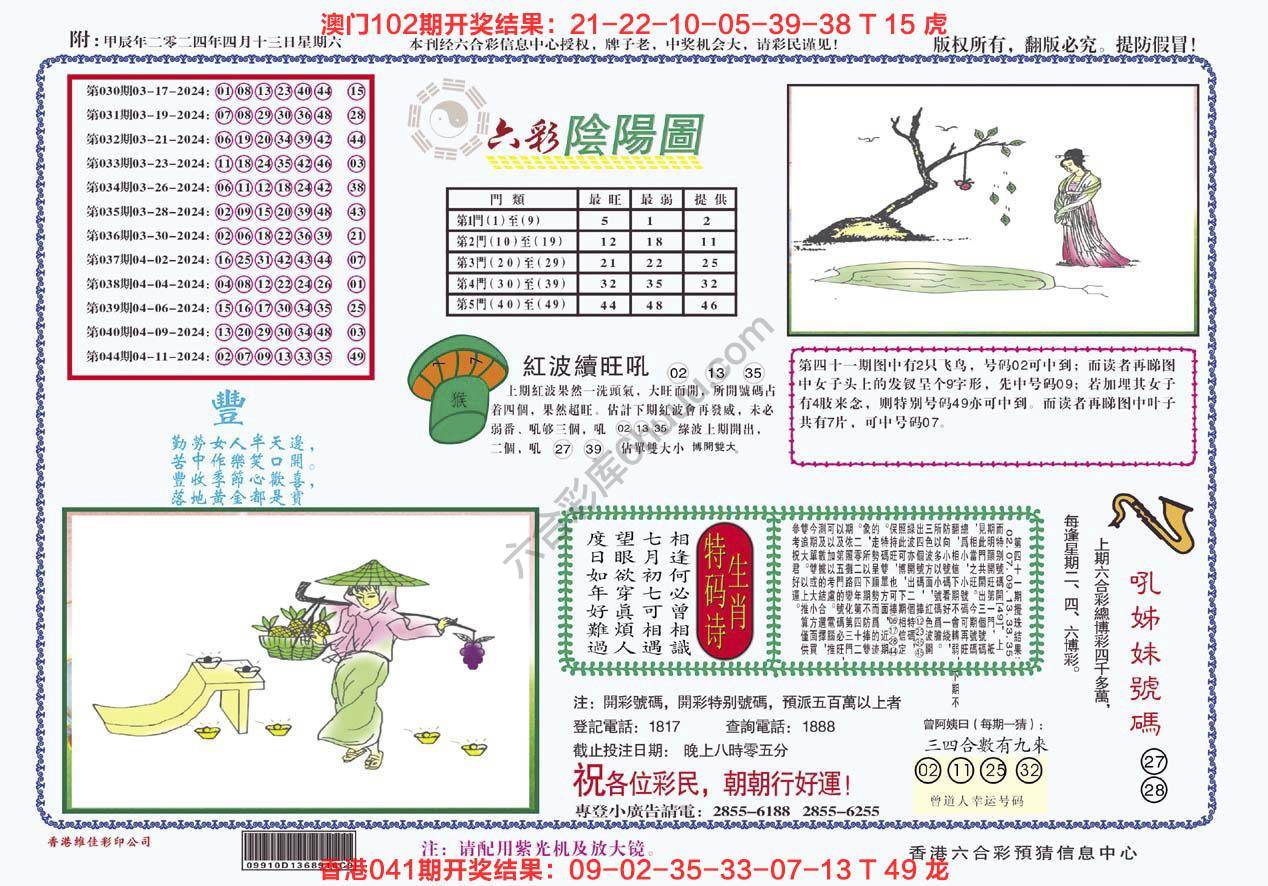 六彩阴阳图