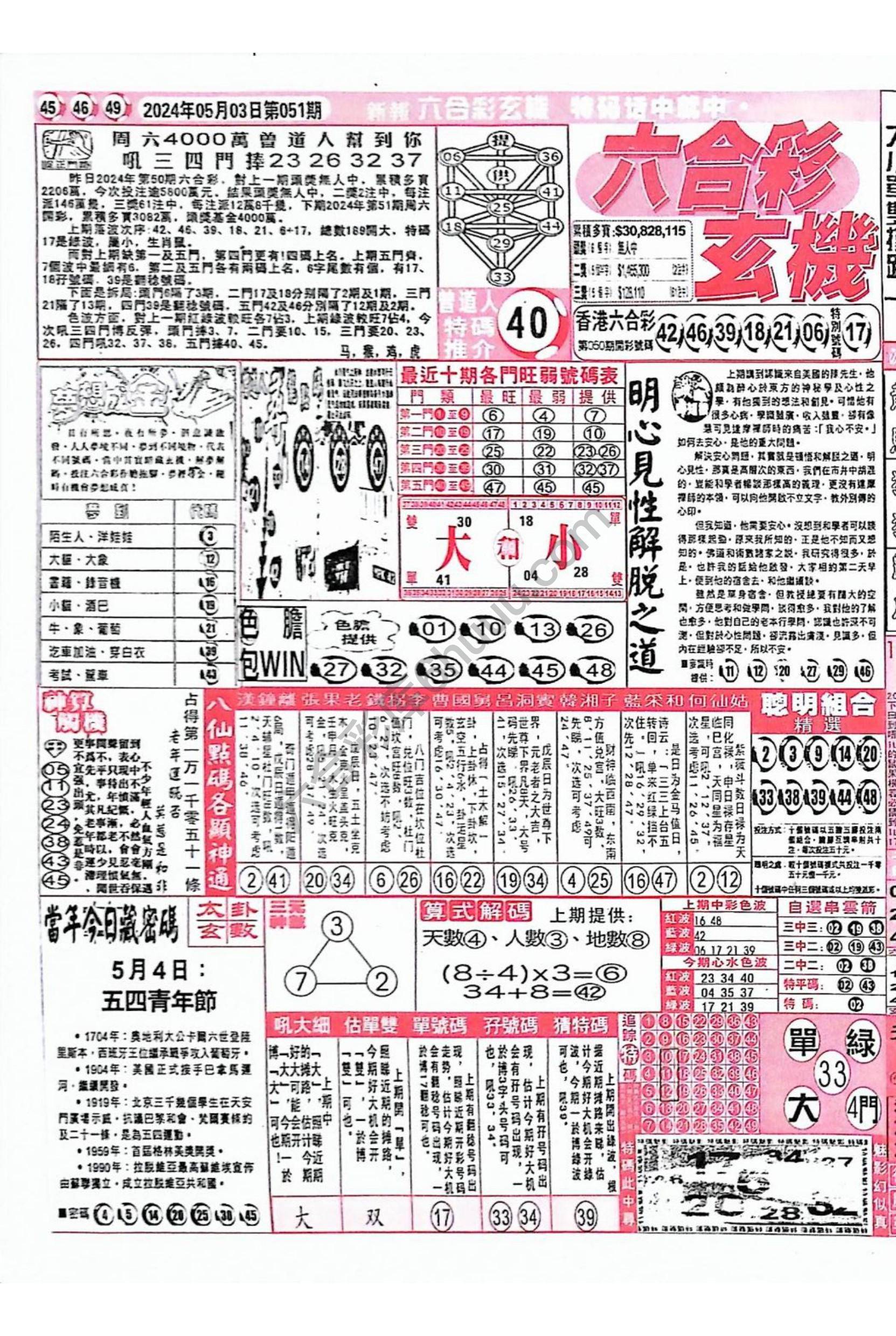 六合彩玄机