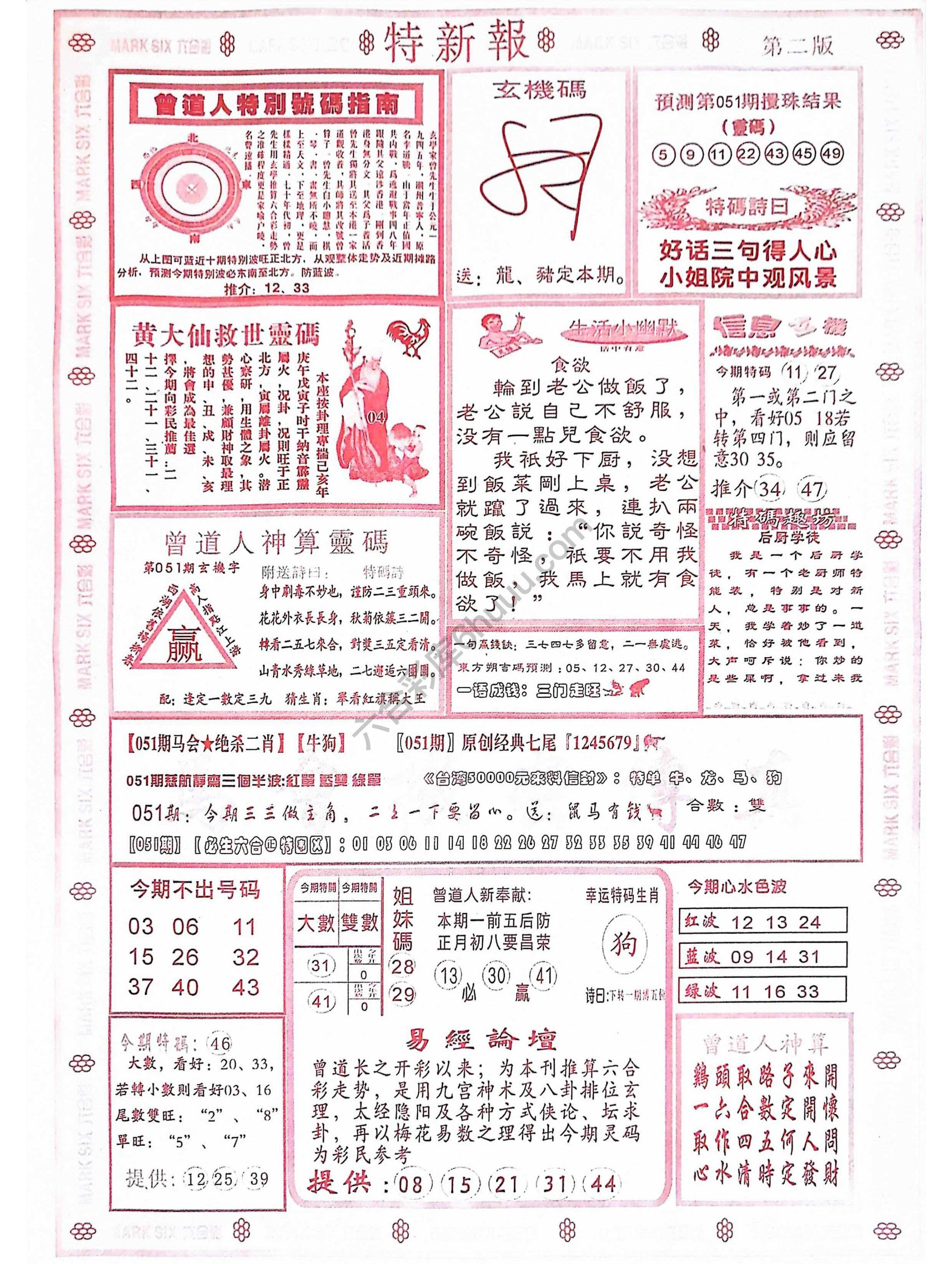 特新报大版