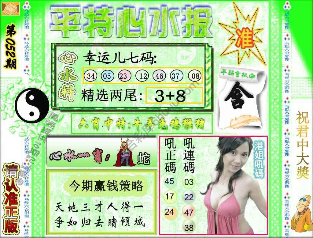 平特心水报