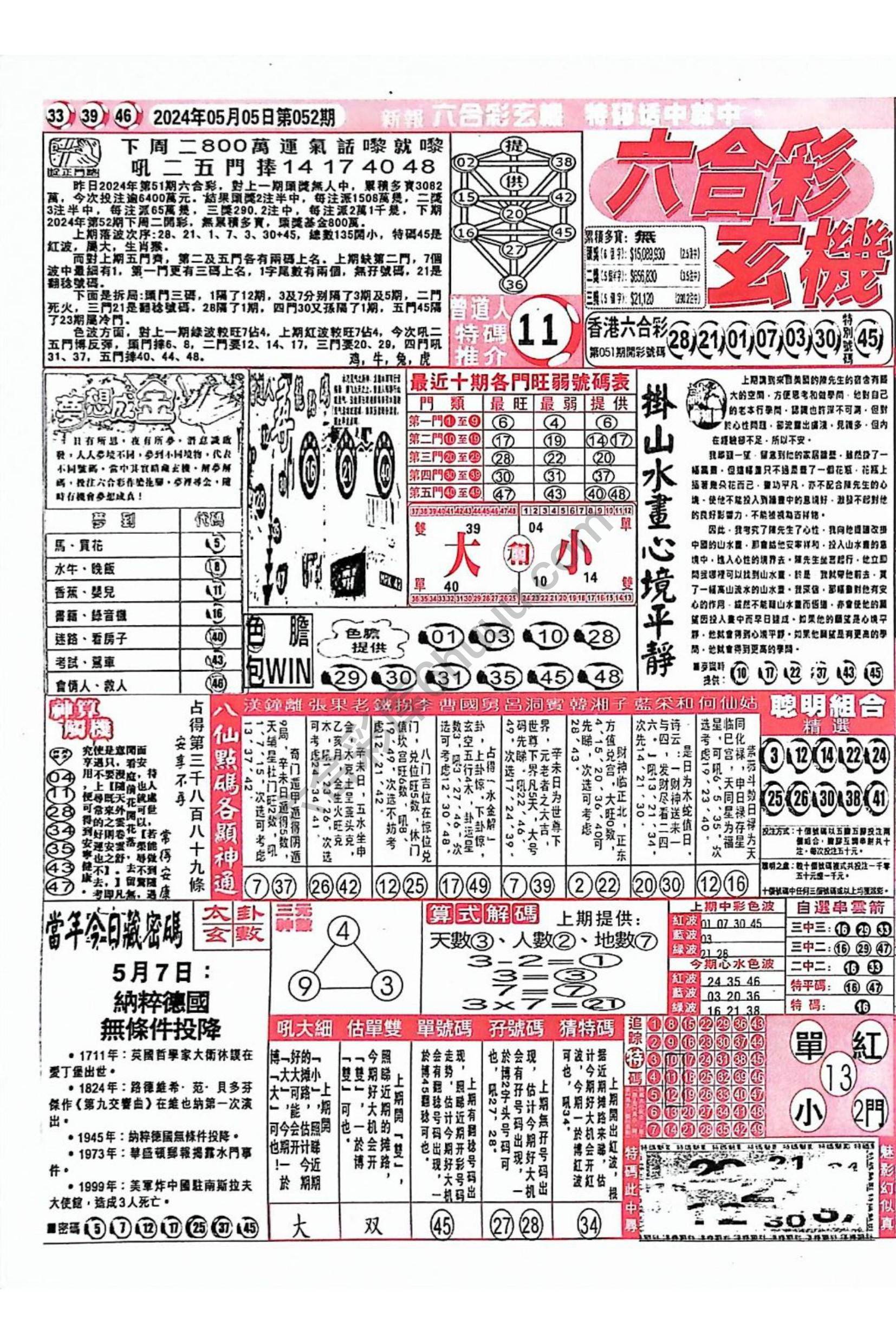 六合彩玄机