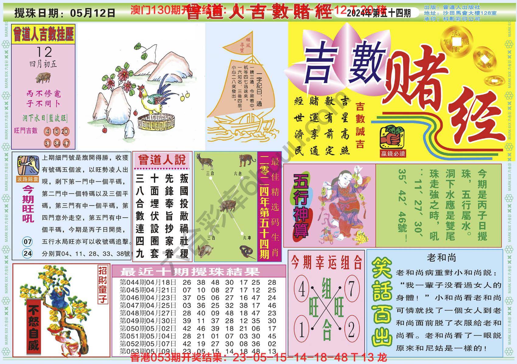 曾道人吉数赌经