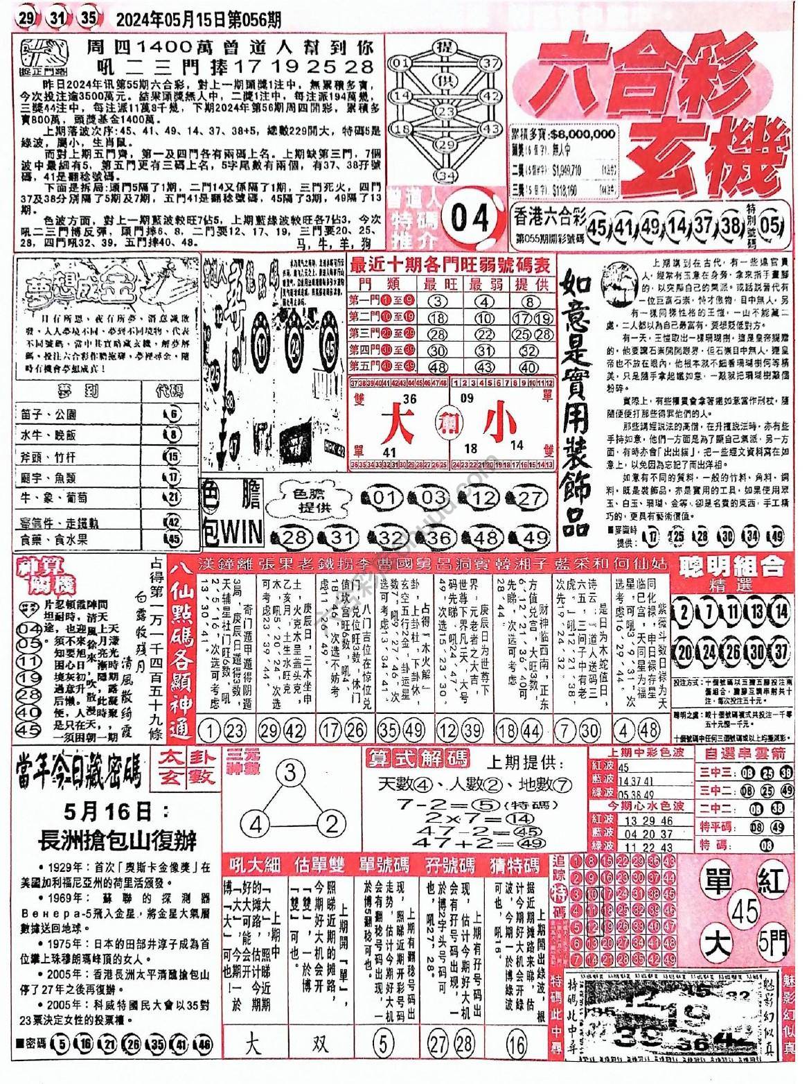 六合彩玄机