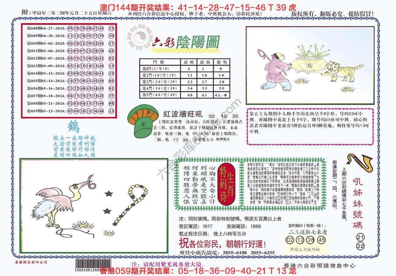 六彩阴阳图