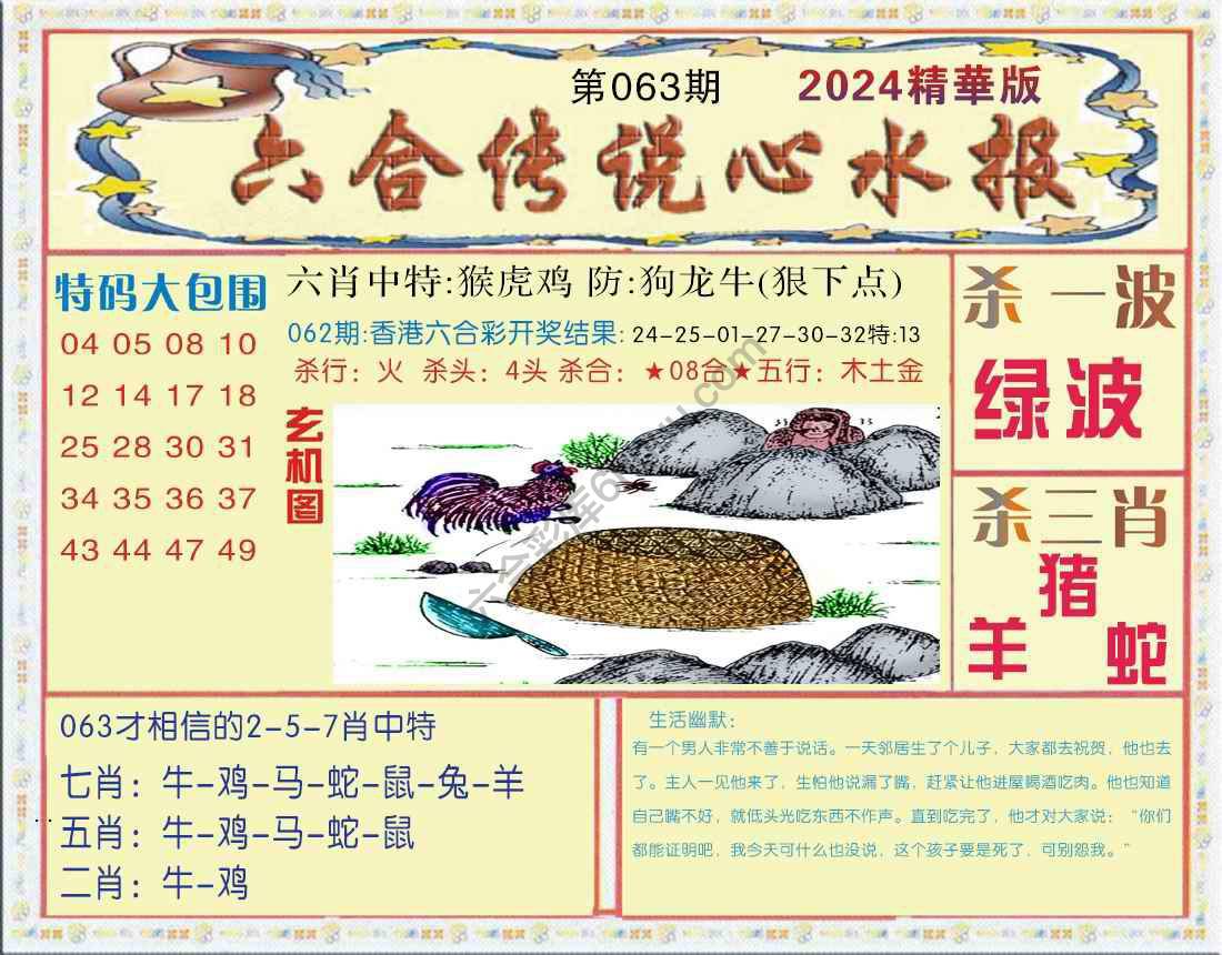 六合传说心水报