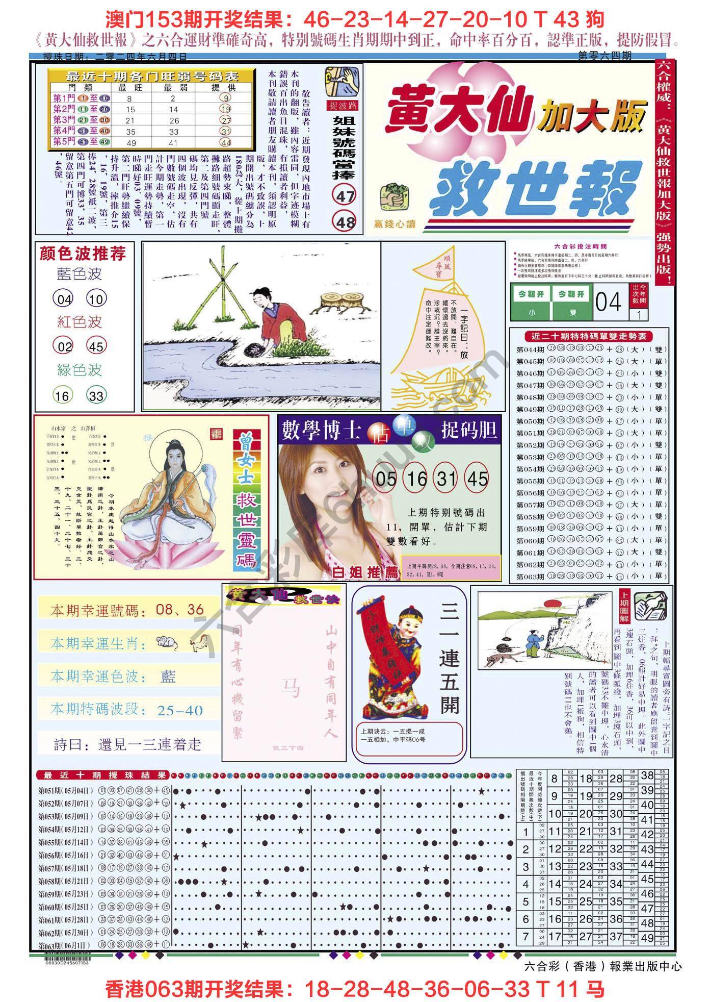 黄大仙救世报（加大版）