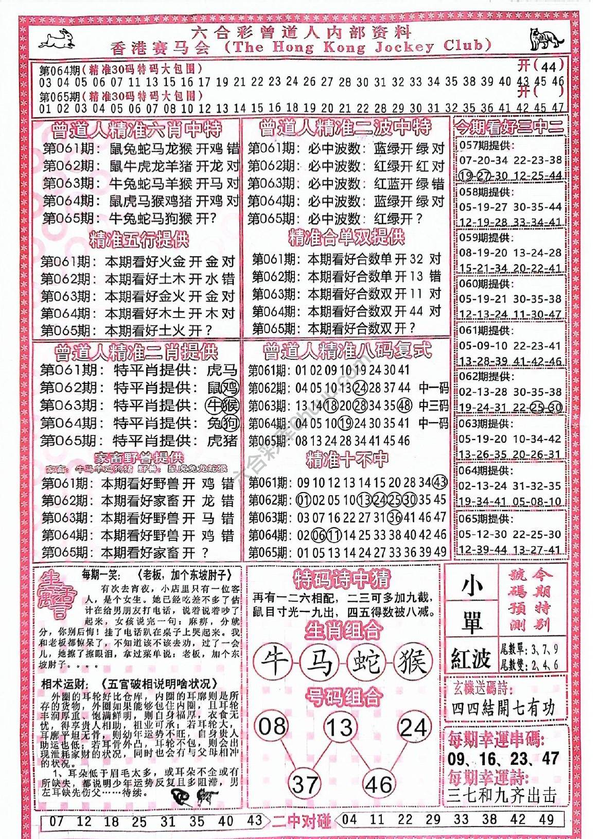 曾道人内部资料