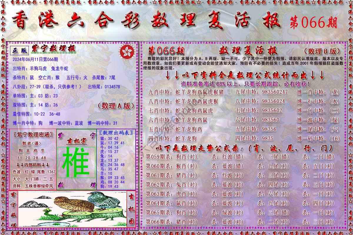 数理复活报