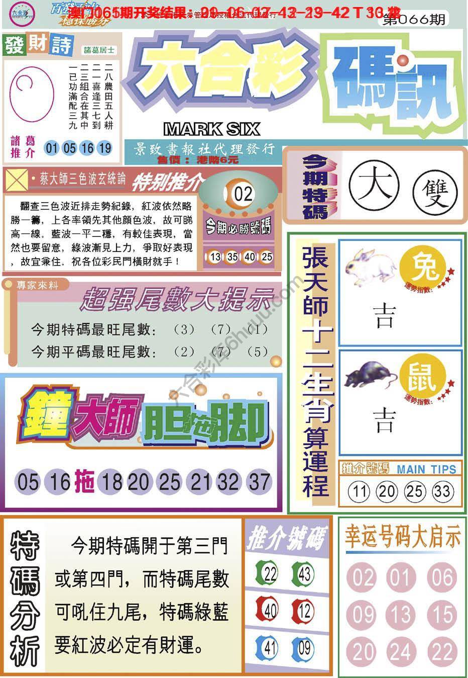 六合彩码讯