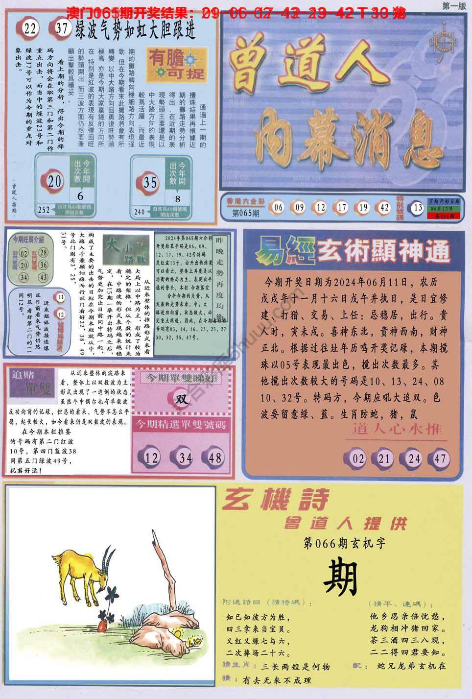 曾道人内幕消息