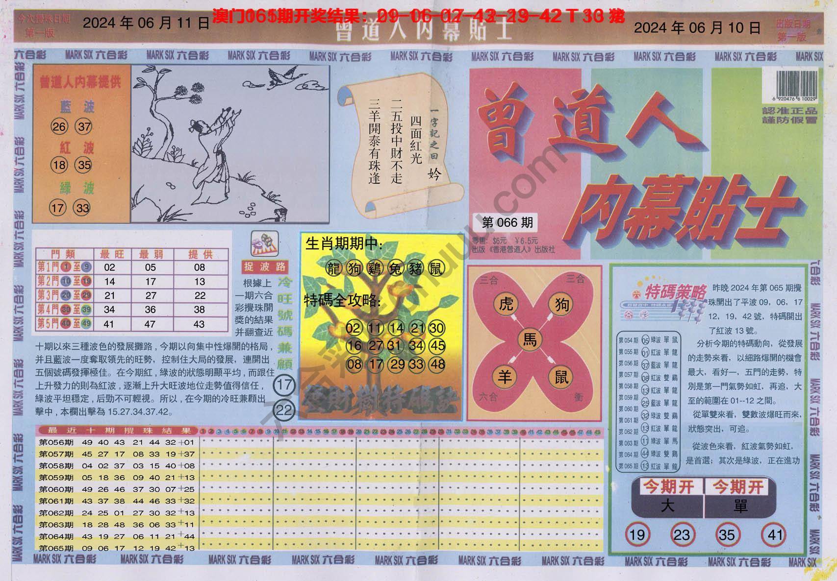 曾道人内幕贴士
