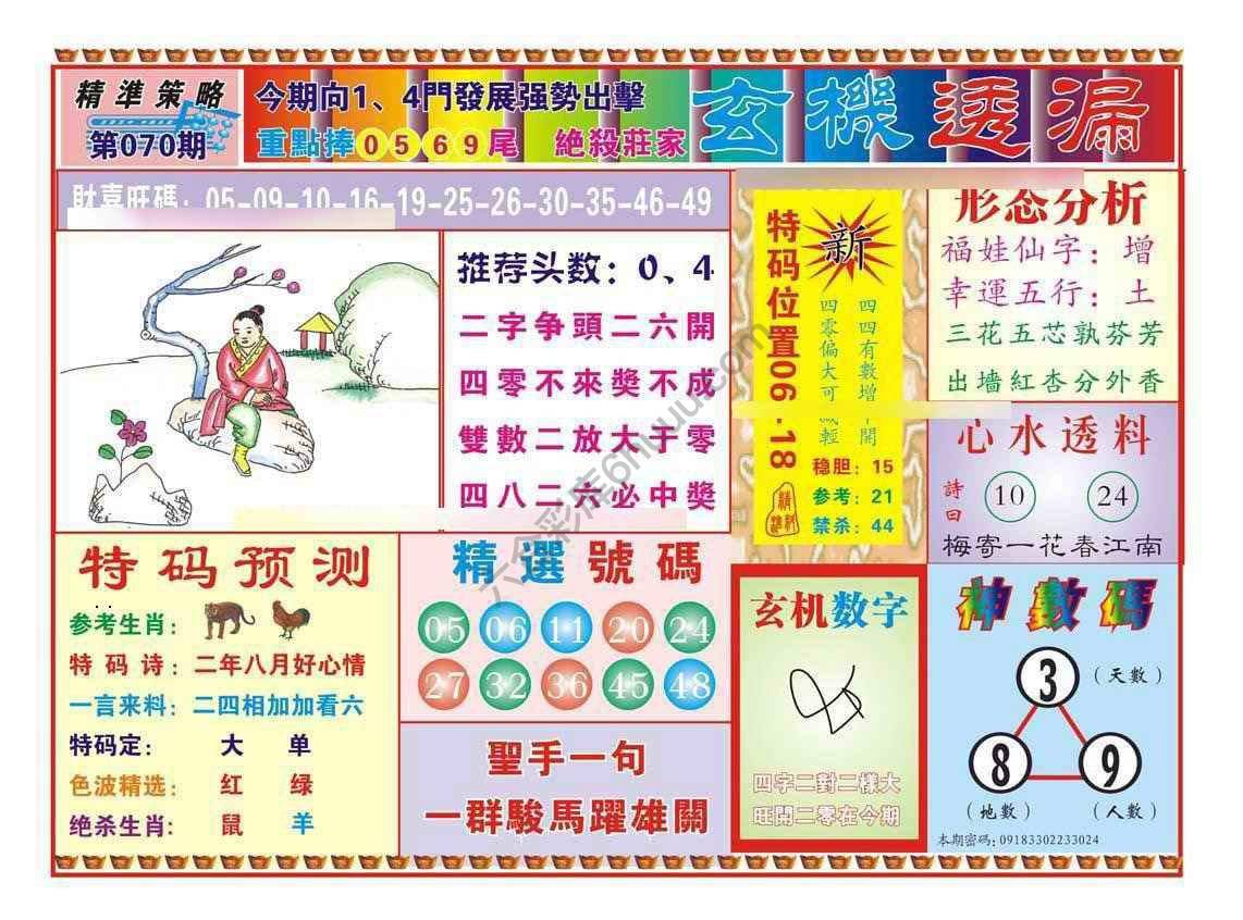 玄机透漏