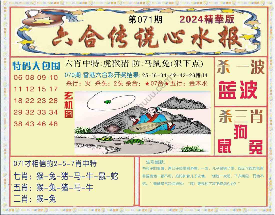 六合传说心水报