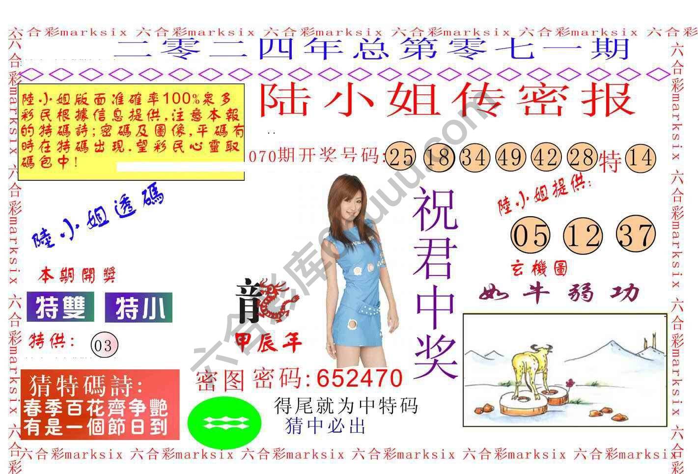 陆小姐传密