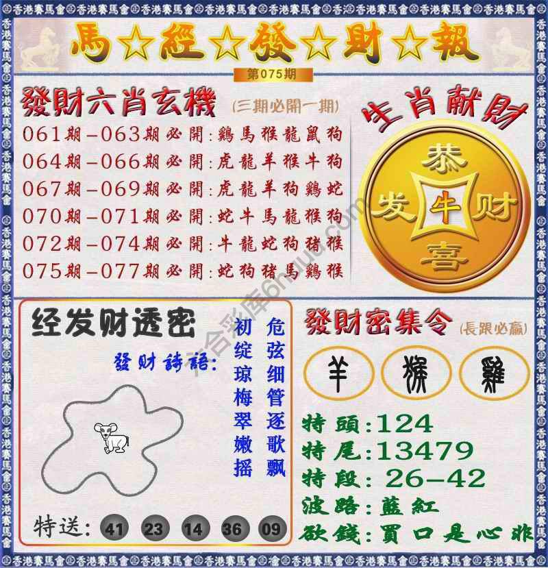 马经发财报