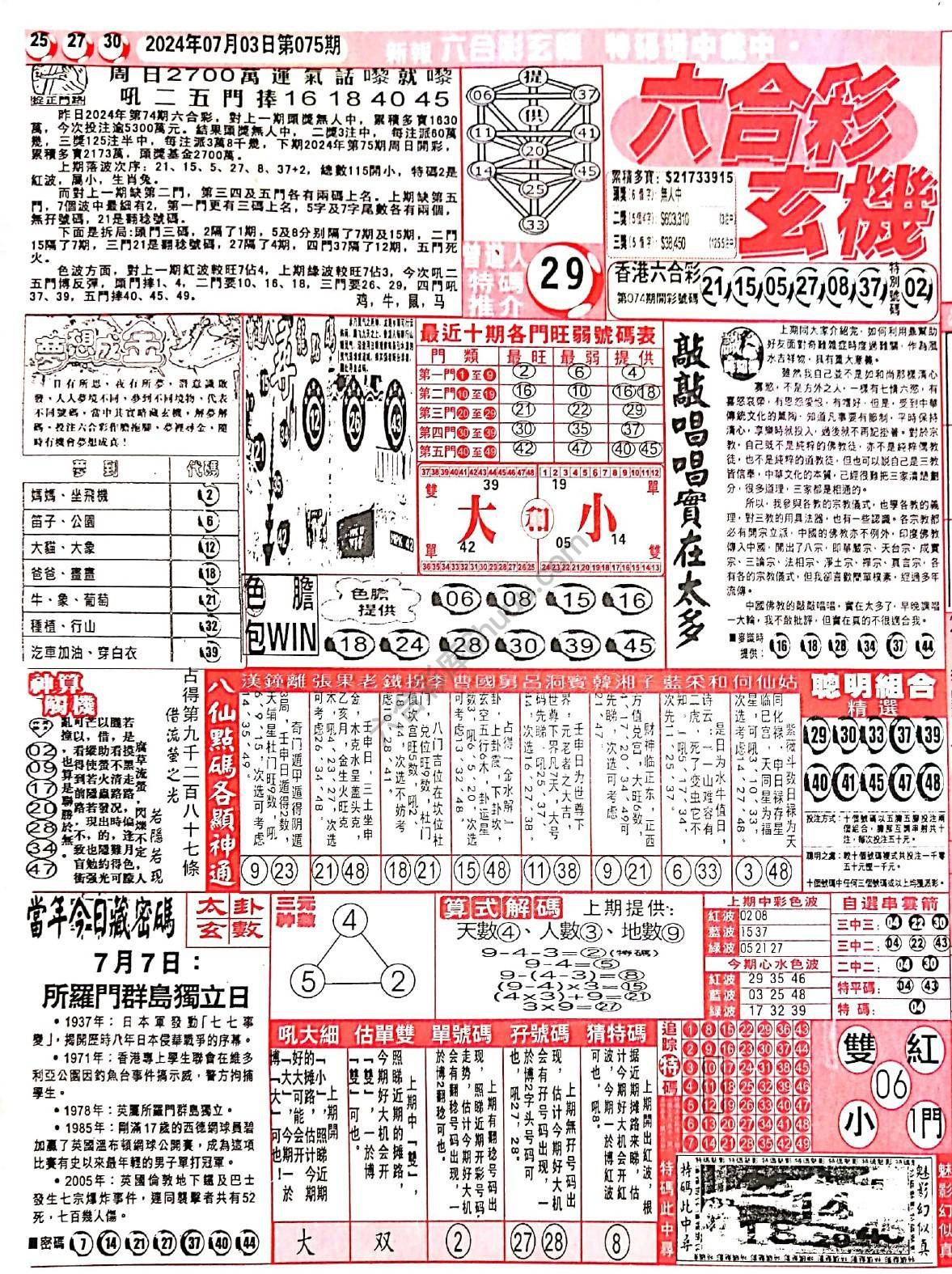 六合彩玄机