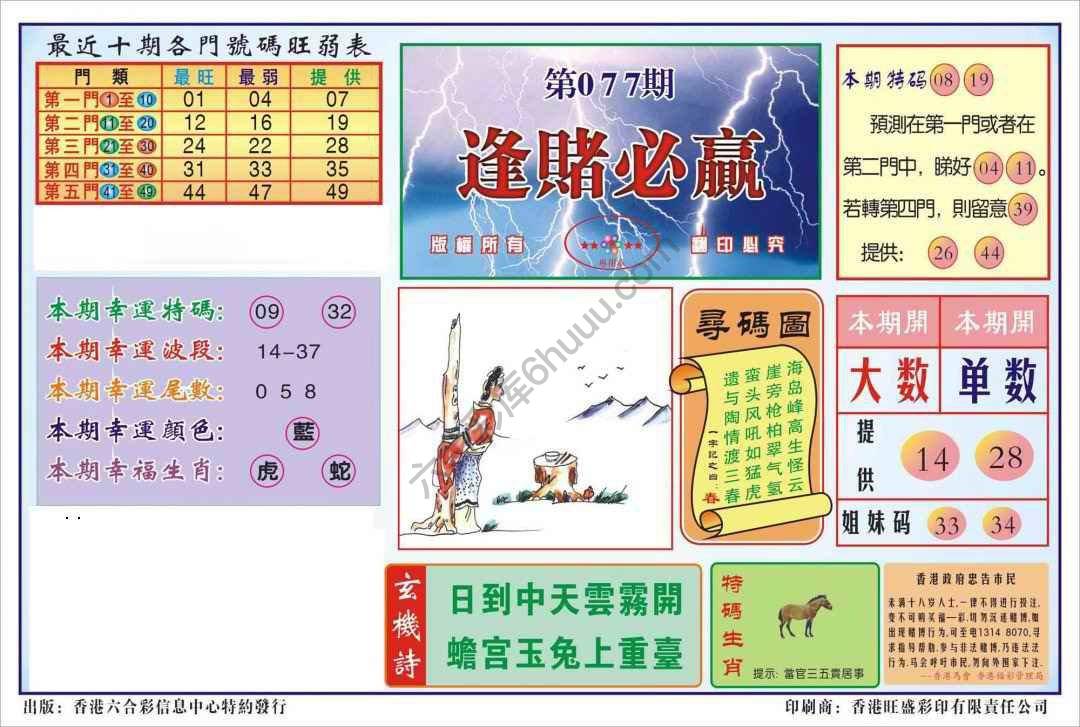 香港逢赌必羸