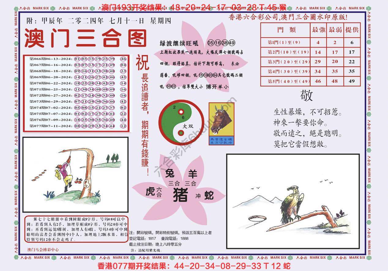 澳门三合图
