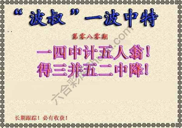波叔一波中特