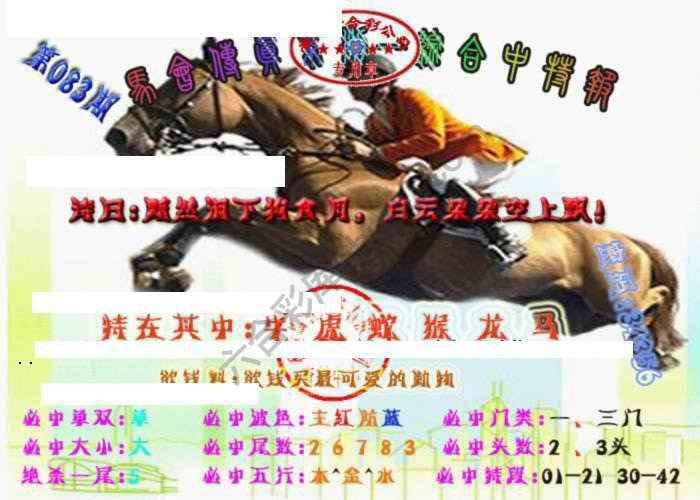 马会传真综合报