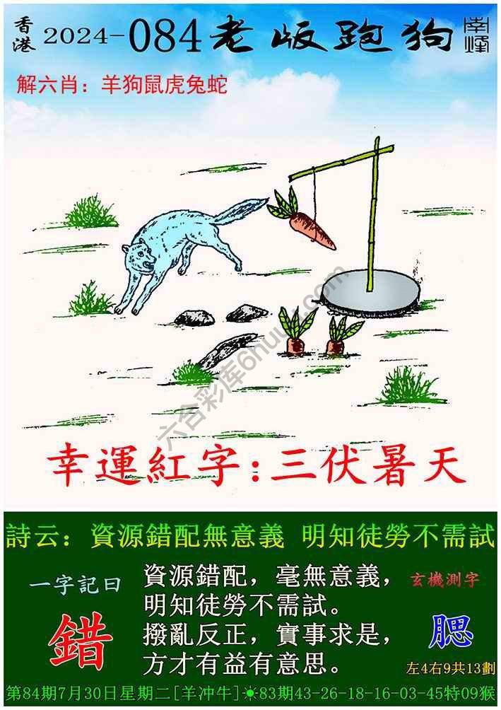 老版跑狗图
