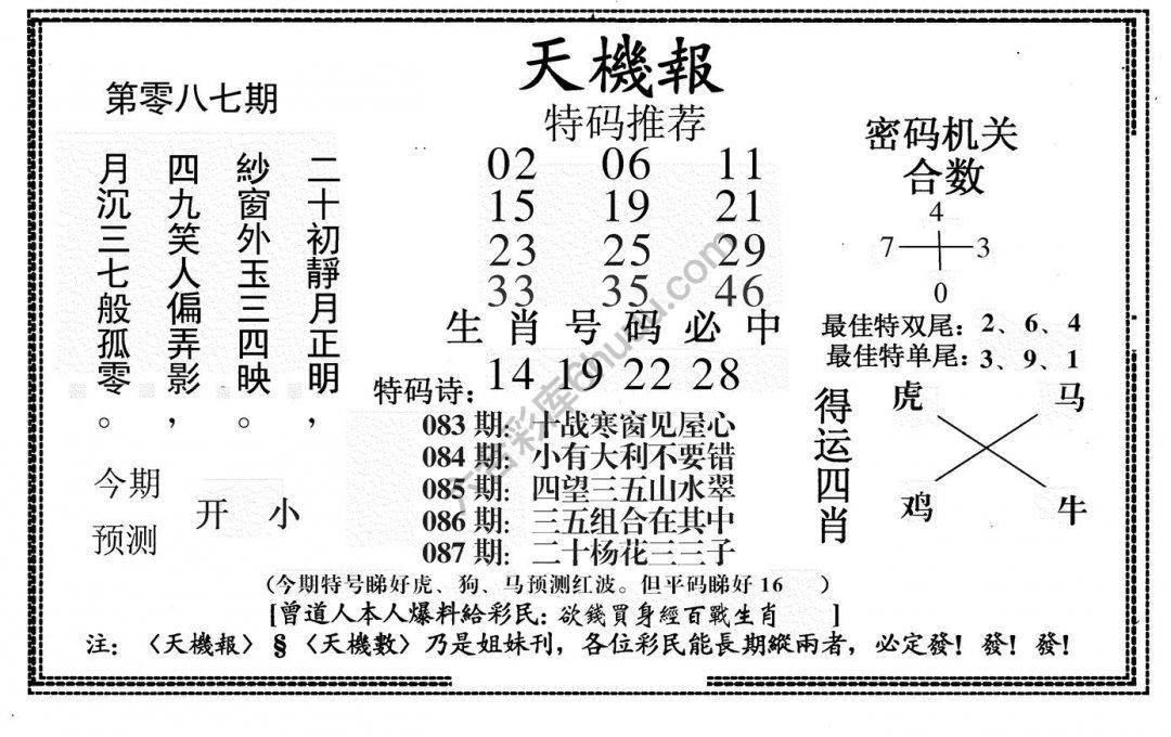 天机报
