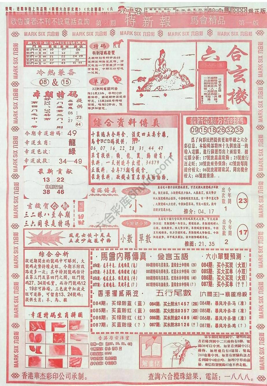 特新报大版