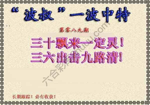 波叔一波中特