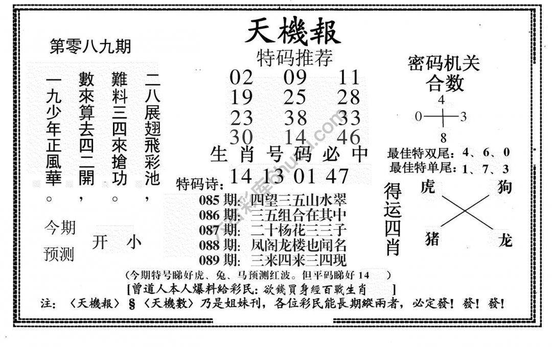 天机报