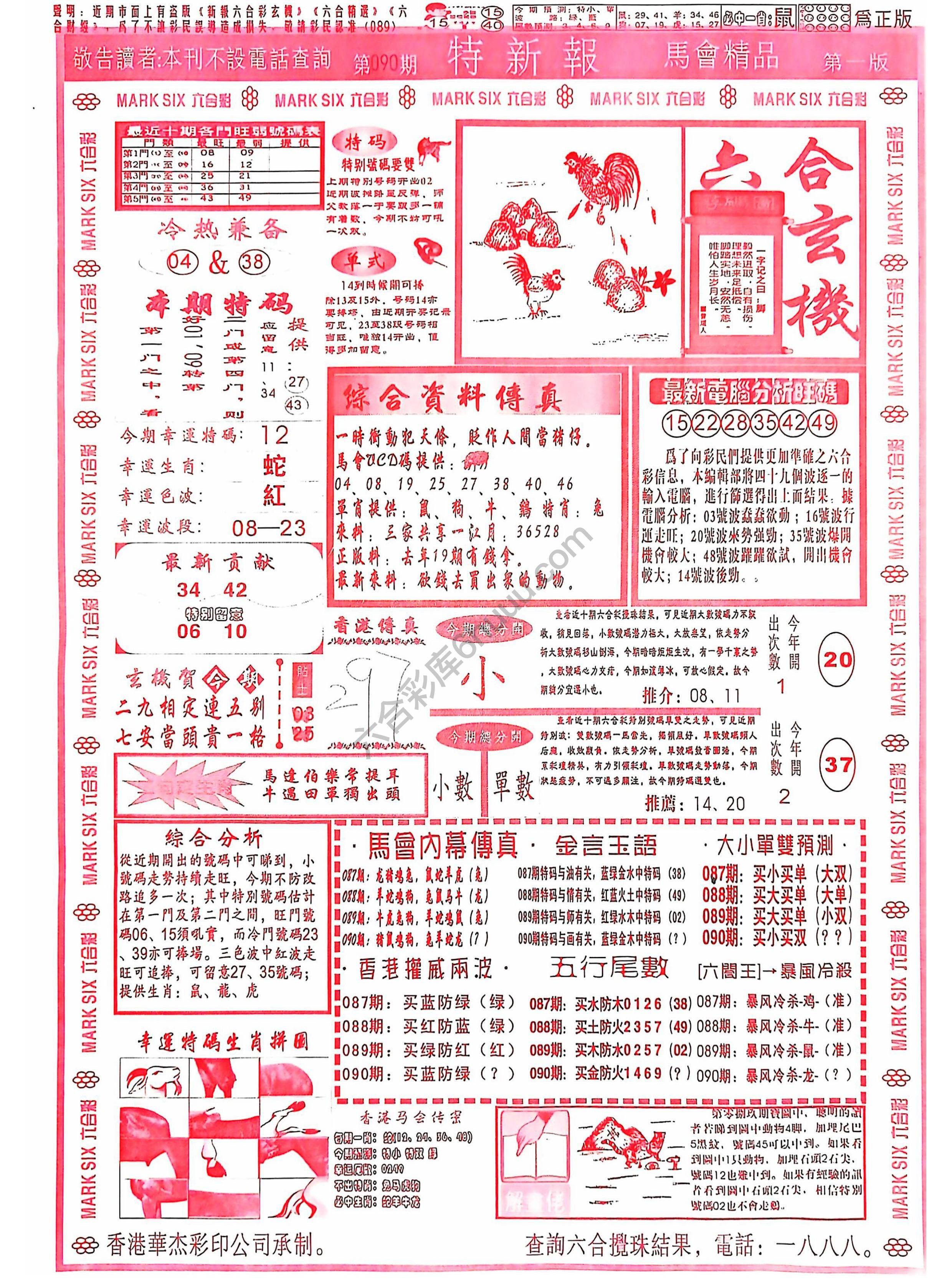 特新报大版
