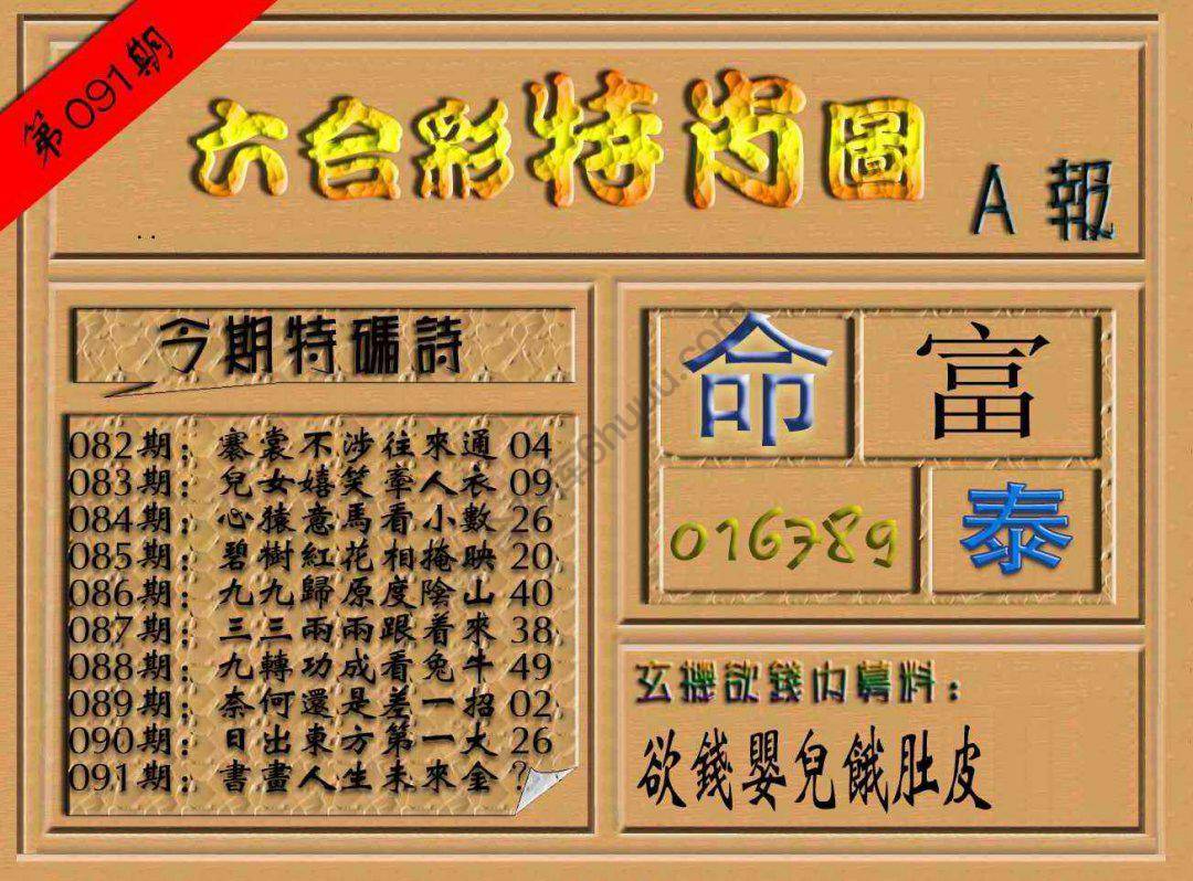六合彩特肖图