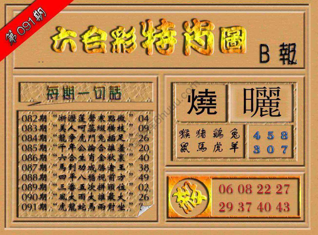 六合彩特肖图