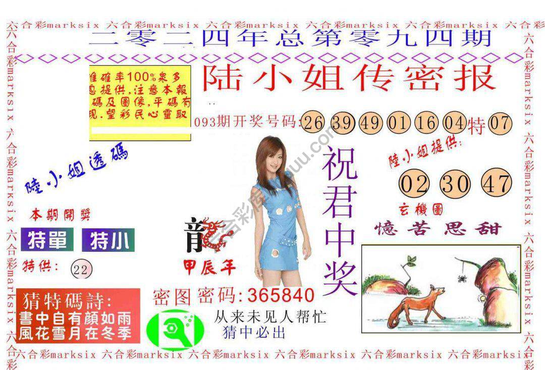 陆小姐传密