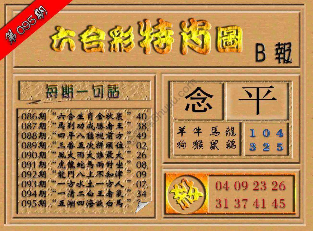 六合彩特肖图