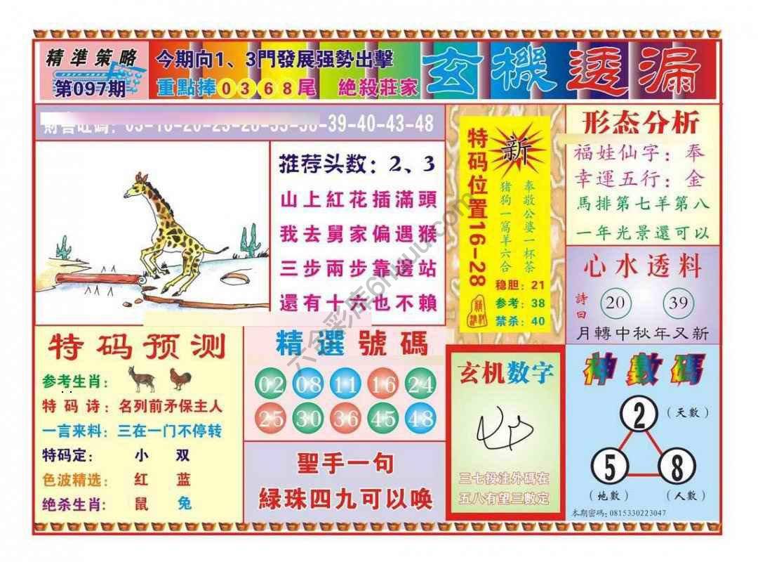玄机透漏