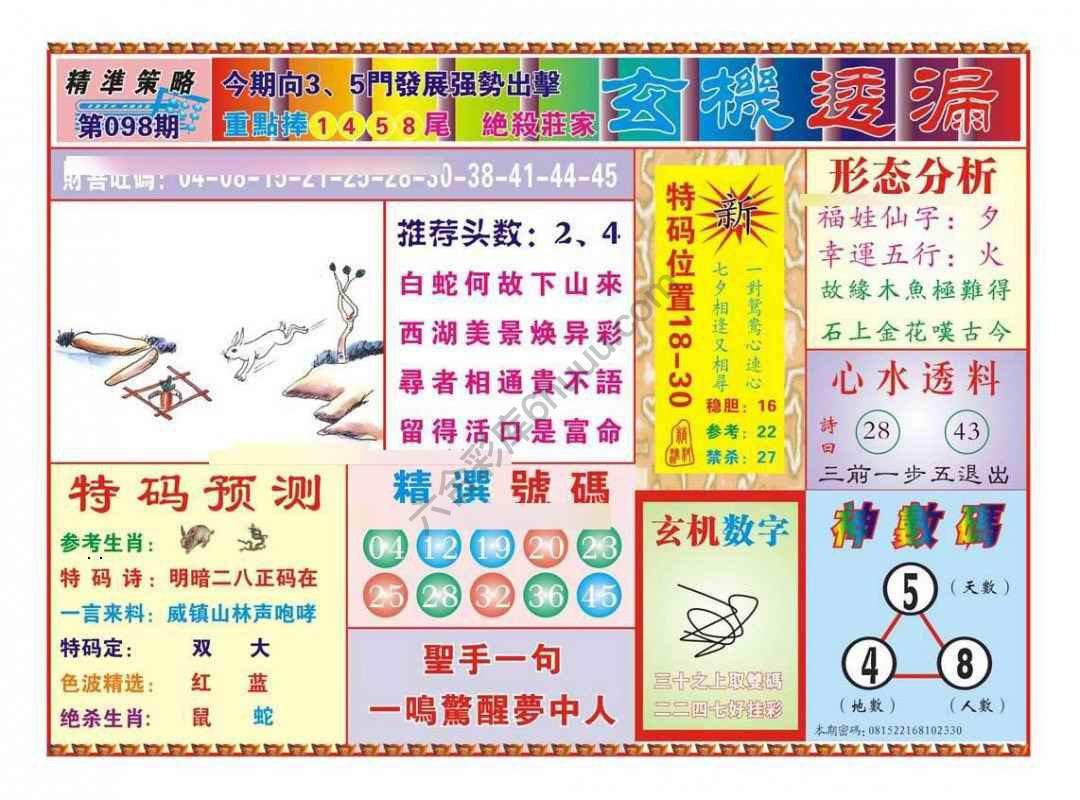 玄机透漏