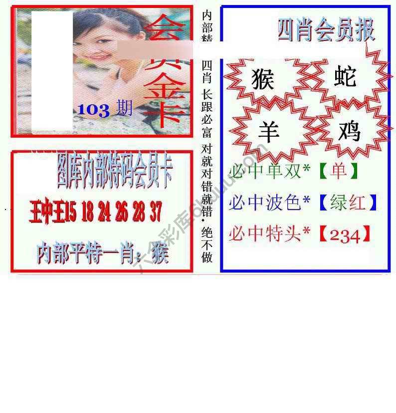 马经四肖会员报