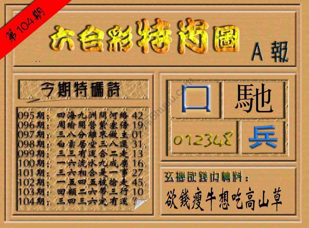 六合彩特肖图
