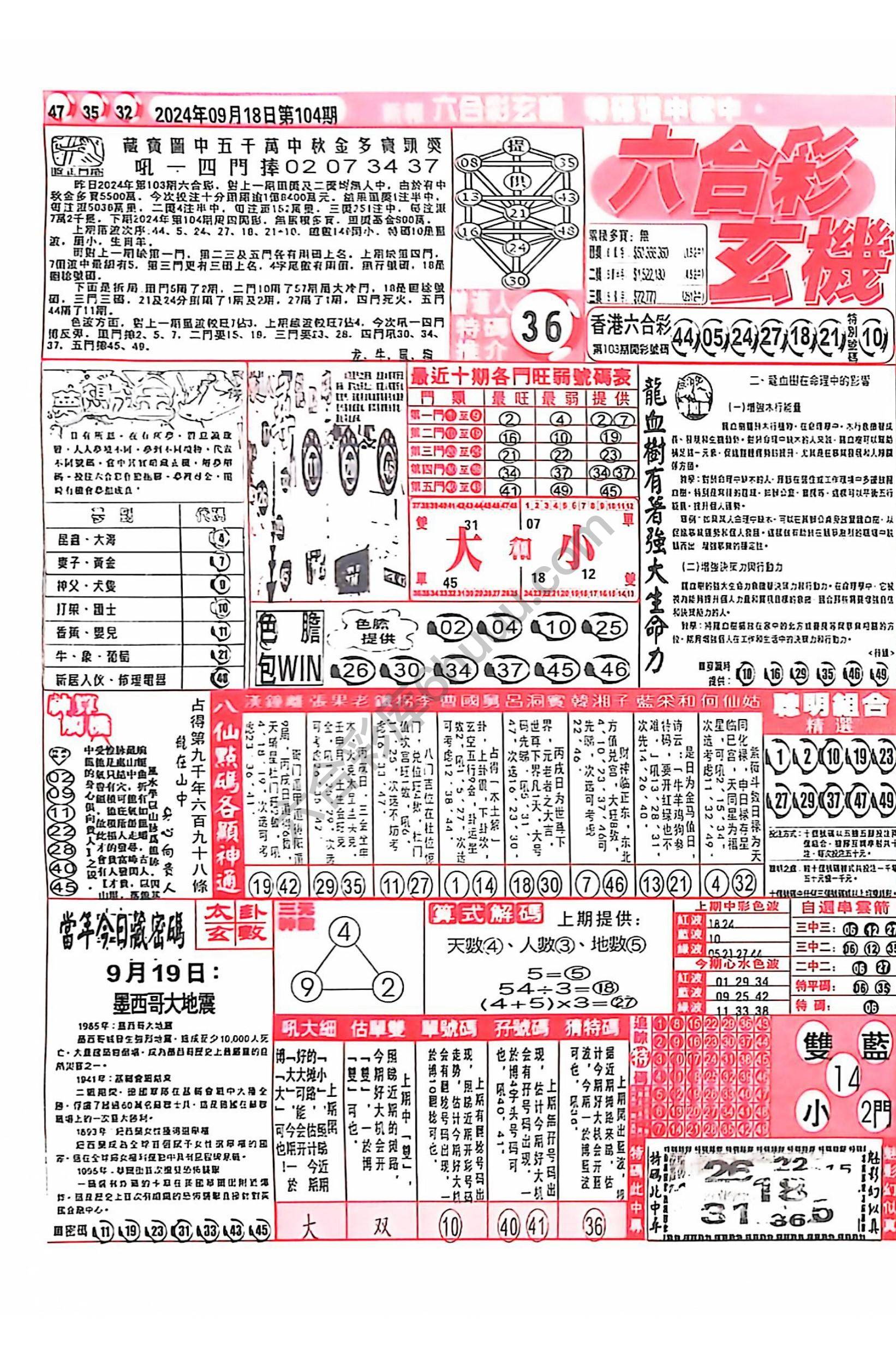 六合彩玄机