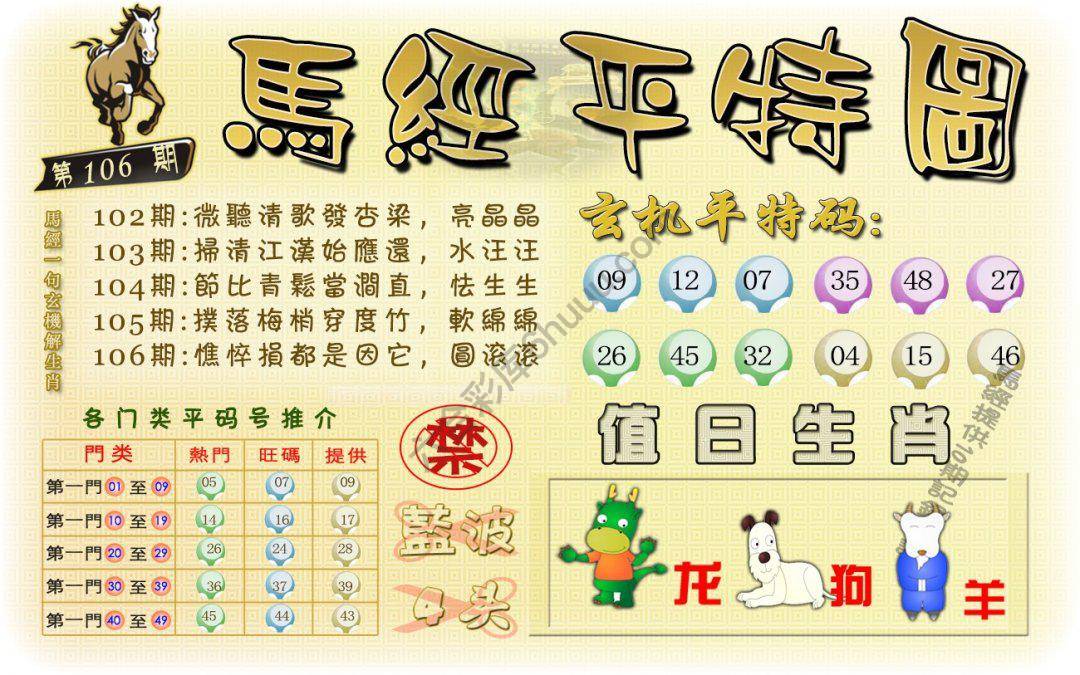 马经平特图