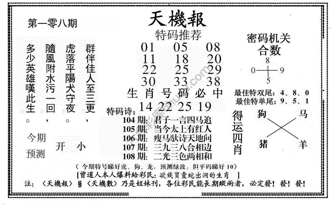 天机报