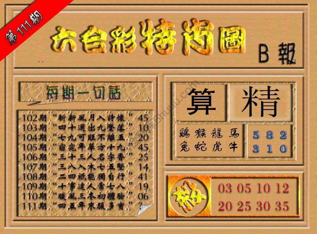 六合彩特肖图