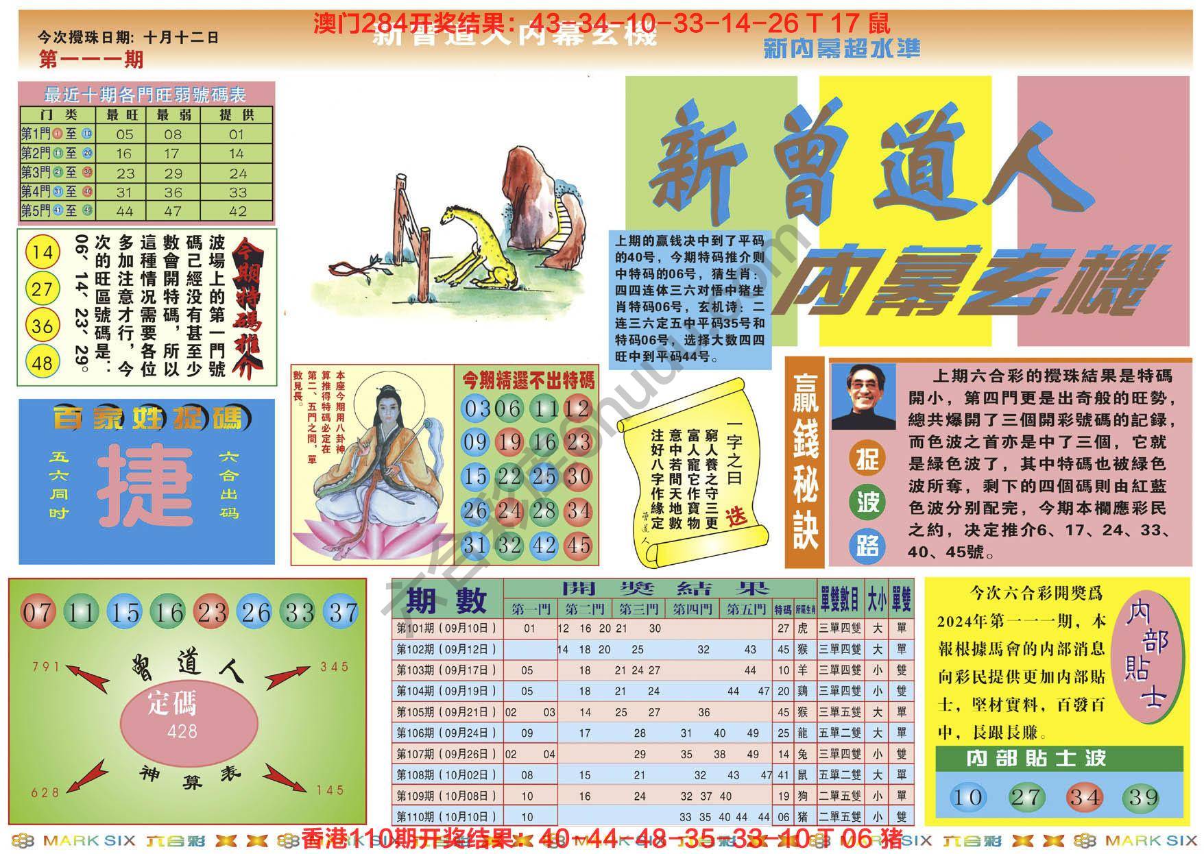 新曾道人内幕玄机