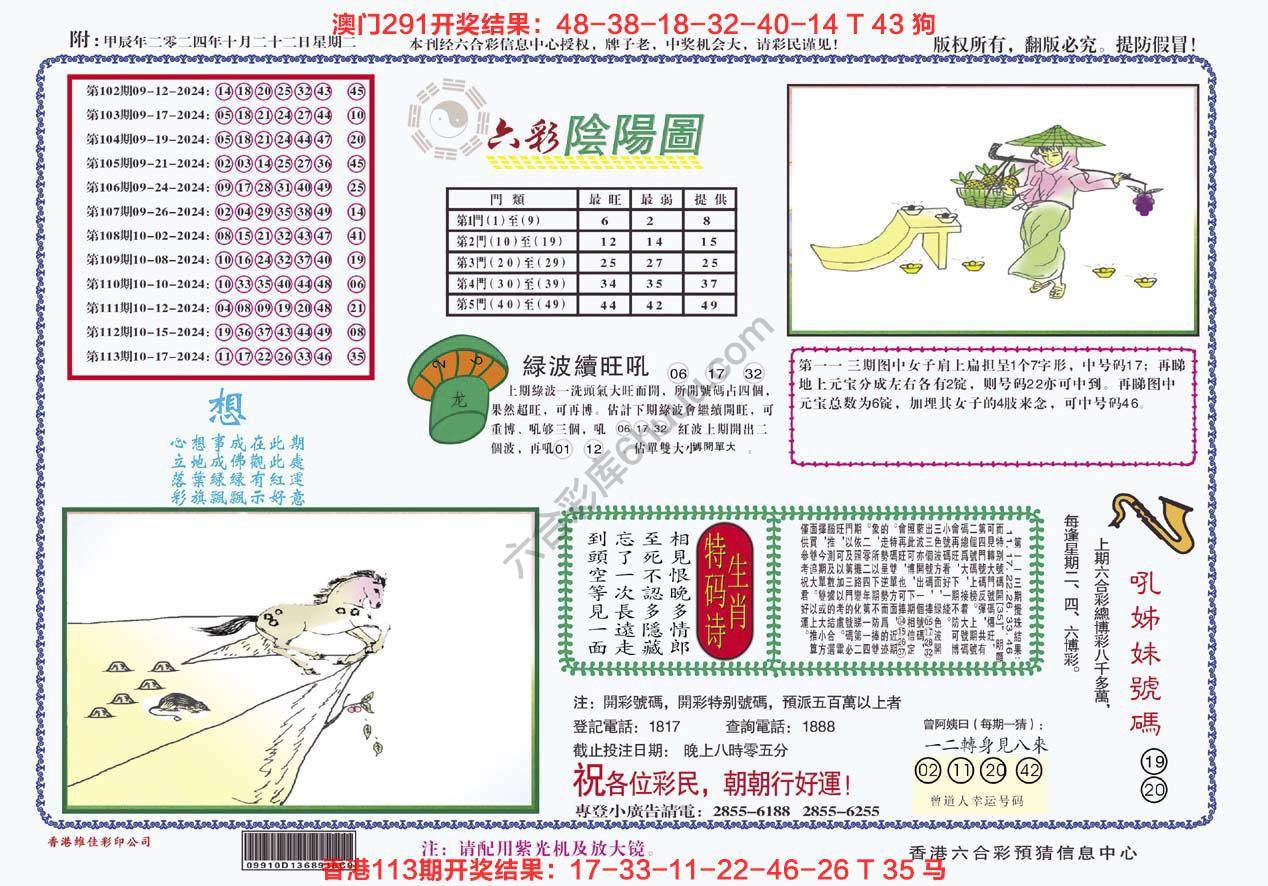 六彩阴阳图