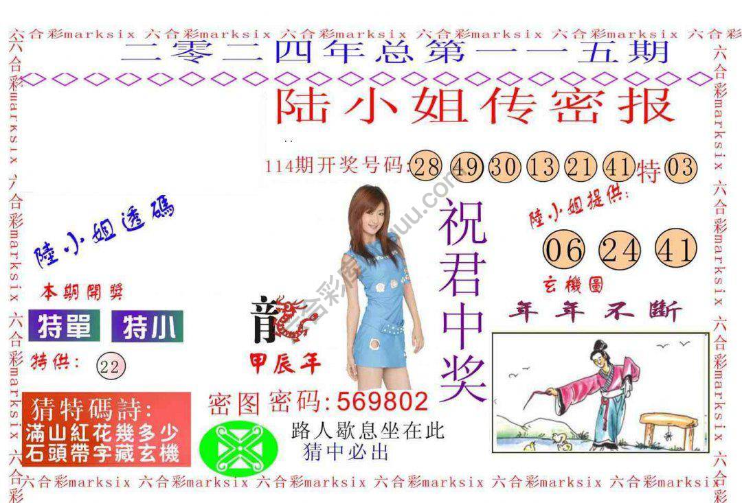 陆小姐传密