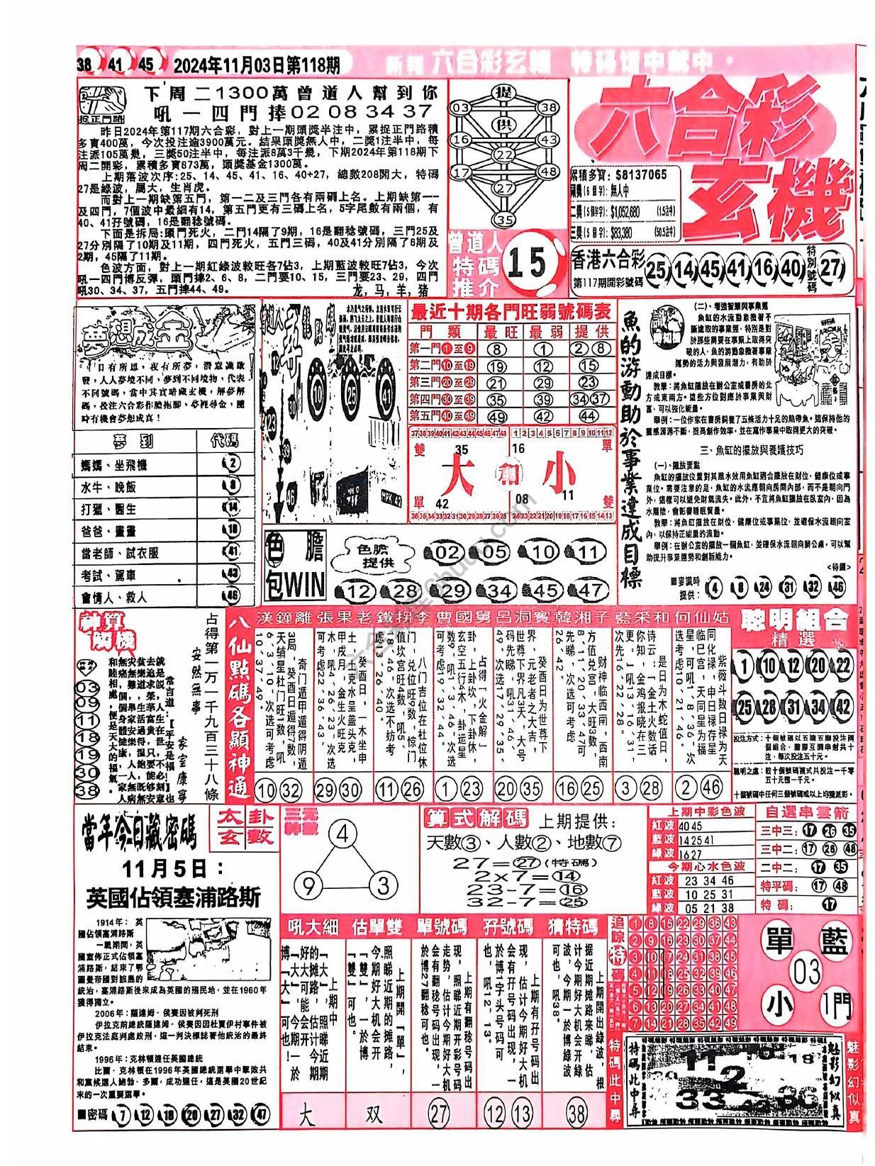 六合彩玄机