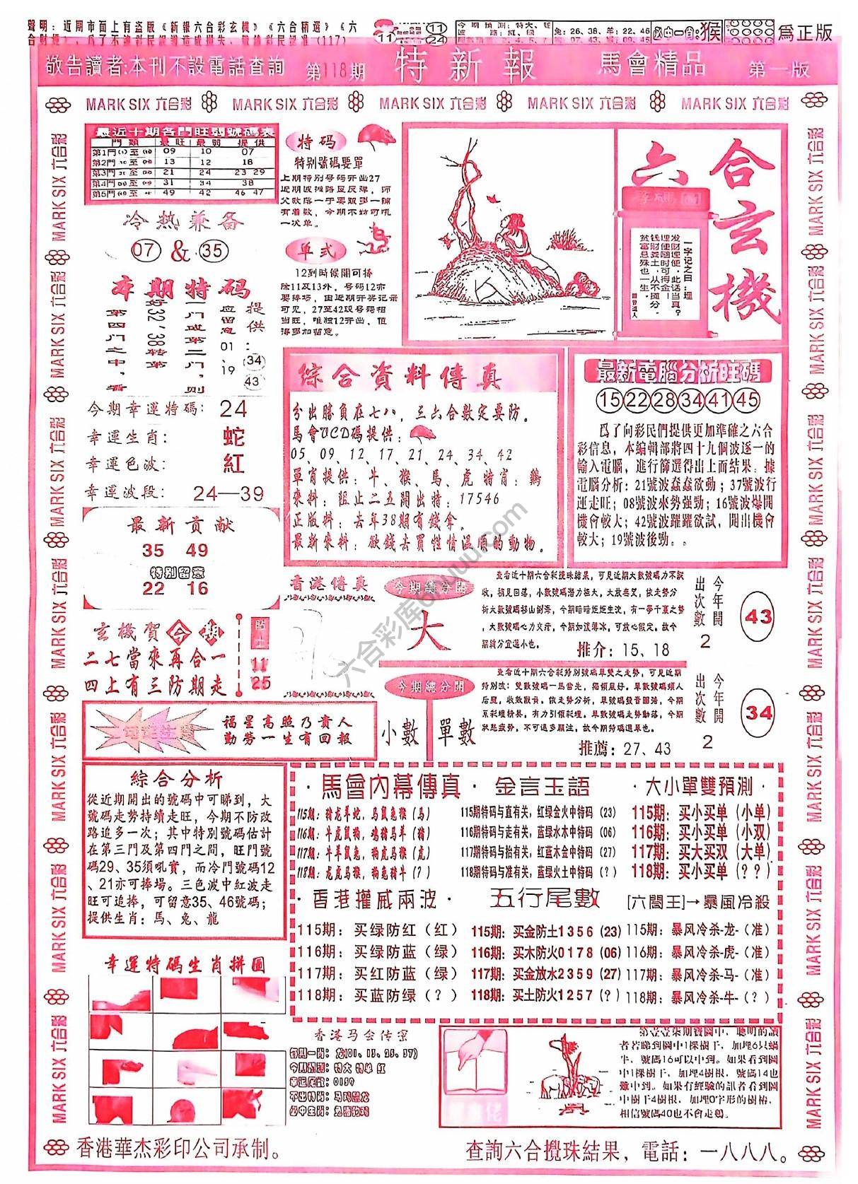 特新报大版